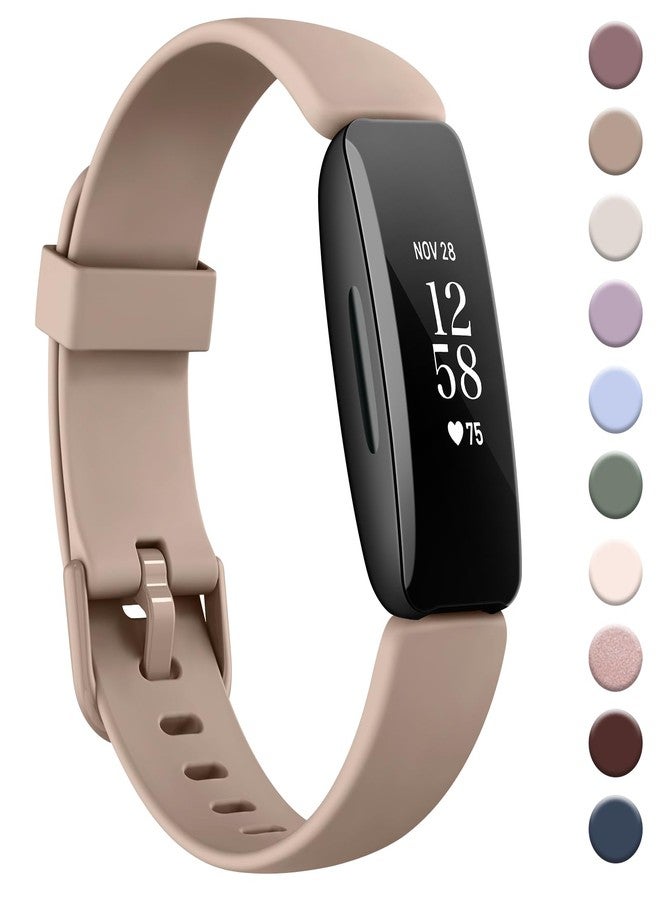 اي كي سوار AK متوافق مع سوار Fitbit Inspire 2 للرجال والنساء، أساور رياضية بديلة قابلة للتعديل لسوار Fitbit Inspire 2 / Ace 3 (لون شاي الحليب) - Image 1